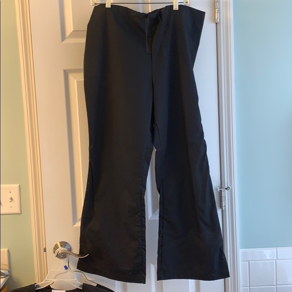 Black scrub pants